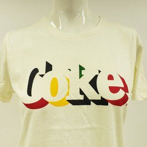 Coke Graphic T-Shirt Coca-Cola Juniors Ivory Natural by Target New with Tags